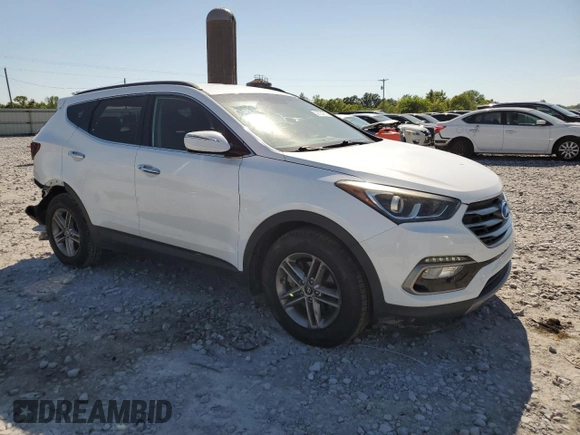 2018 Hyundai Santa Fe 2.4L with VIN 5XYZU3LB1JG537076, listed as a Copart auction lot 52724355 with 63,863 mi miles and Salvage title. Bid and sale history available at DreamBid. Image 4.