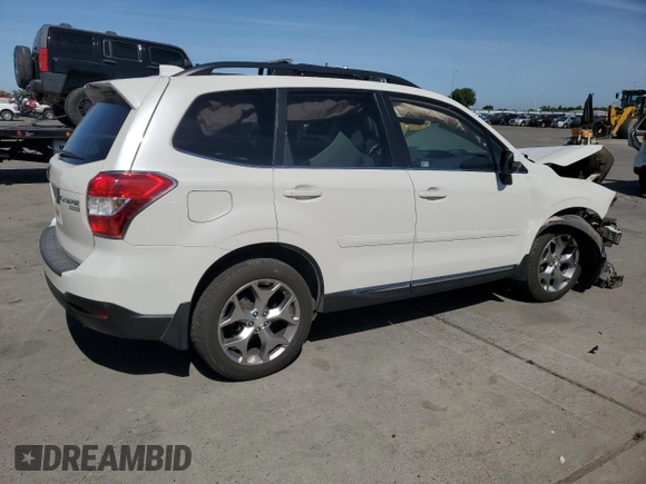 2016 Subaru Forester Touring z VIN JF2SJAXC0GH523611, wystawiony jako Copart lot #57267895 z przebiegiem 145 552 mil mil oraz Szkoda całkowita • Salvage title. Historia ofert i sprzedaży dostępna na DreamBid. Obrazek 3.