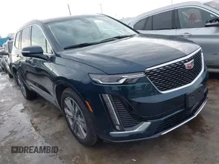 2024 Cadillac XT6 AWD Premium Luxury with VIN 1GYKPDRS6RZ735715, listed as a IAAI auction lot 41633431 with 8,578 mi miles. Bid and sale history available at carsss.com. Image 1.