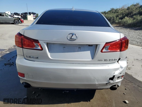 2009 Lexus IS 250 z VIN JTHCK262595030377, wystawiony jako Copart lot #53465685 z przebiegiem 130 757 mil mil oraz Szkoda całkowita • Salvage title. Historia ofert i sprzedaży dostępna na DreamBid. Obrazek 6.