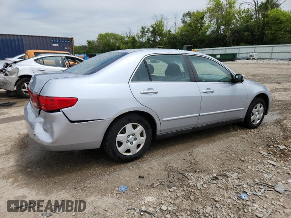 2005 Honda Accord LX with VIN 1HGCM56445A096369, listed as a Copart auction lot 62509155 with 193,832 mi miles and Clean title. Bid and sale history available at DreamBid. Image 3.