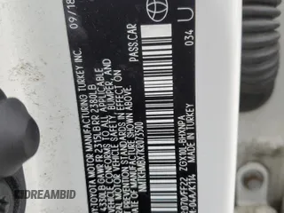 2019 Toyota C-HR XLE z VIN NMTKHMBX7KR073500, wystawiony jako Copart lot #53596395 z przebiegiem 91 934 mil mil oraz Szkoda całkowita • Salvage title. Historia ofert i sprzedaży dostępna na DreamBid. Obrazek 13.
