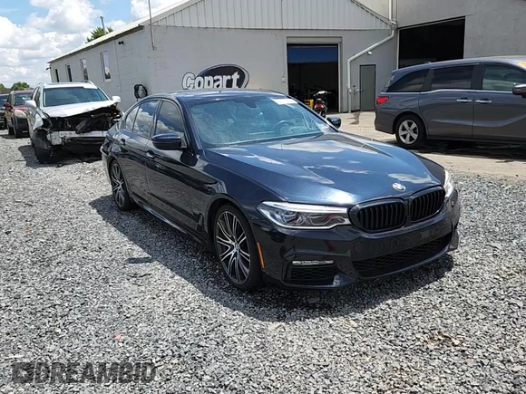 2017 BMW 5 Series 540i with VIN WBAJE5C31HG916954, listed as a Copart auction lot 63770695 with 81,546 mi miles and Salvage title. Bid and sale history available at DreamBid. Image 13.