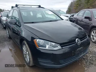 2017 Volkswagen Golf SportWagen S with VIN 3VW017AU3HM532260, listed as a IAAI auction lot 41822642 with 96,132 mi miles. Bid and sale history available at carsss.com. Image 1.