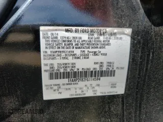 2015 Ford Taurus Limited с VIN 1FAHP2F82FG114594, выставлен на аукционе Copart как лот 53744795 с пробегом 71 509 миль миль и Списание • Salvage title. История ставок и продаж доступна на DreamBid. Изображение 12.