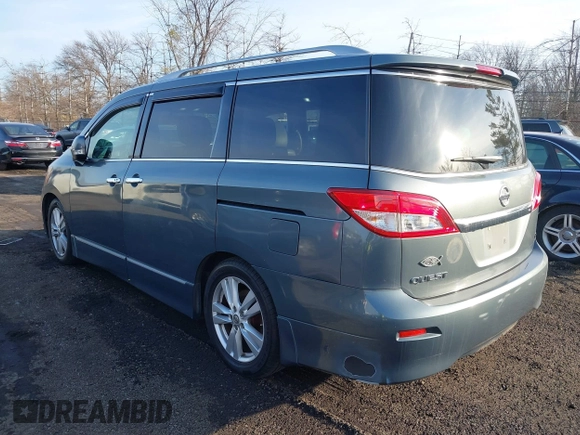 2012 Nissan Quest SL with VIN JN8AE2KP9C9047446, listed as a IAAI auction lot 41666410 with 153,719 mi miles and . Bid and sale history available at carsss.com. Image 3.