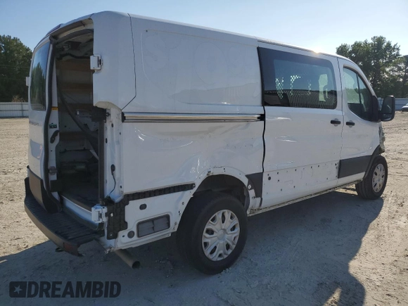 2023 Ford Transit Cargo with VIN 1FTBR1Y83PKA55264, listed as a Copart auction lot 56707125 with 14,737 mi miles and Clean title. Bid and sale history available at DreamBid. Image 3.
