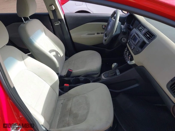 2012 Kia Rio LX with VIN KNADM4A33C6045387, listed as a IAAI auction lot 41548099 with 104,347 mi miles. Bid and sale history available at carsss.com. Image 5.