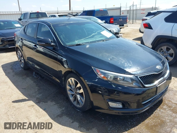 2015 Kia Optima SXL Turbo with VIN 5XXGR4A63FG370493, listed as a IAAI auction lot 42540013 with 61,297 mi miles and . Bid and sale history available at DreamBid. Image 1.