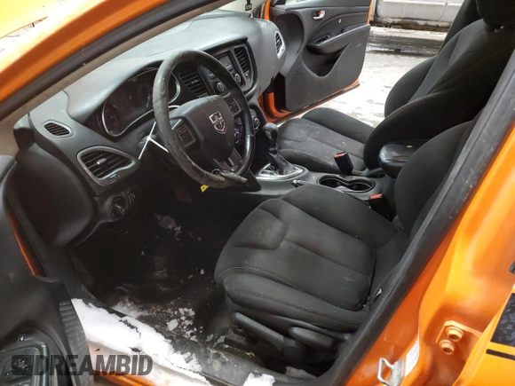 2013 Dodge Dart SXT with VIN 1C3CDFBA0DD345994, listed as a Copart auction lot 45966965 with 182,290 mi miles and Salvage Title. Bid and sale history available at carsss.com. Image 7.