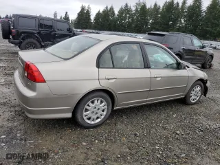 2004 Honda Civic LX with VIN 2HGES16534H536436, listed as a Copart auction lot 50333395 with 0 mi miles and Clean Title. Bid and sale history available at carsss.com. Image 3.