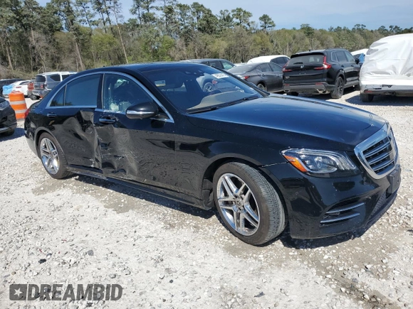 2018 Mercedes-Benz S 560 with VIN WDDUG8DB3JA398510, listed as a Copart auction lot 49276415 with 87,687 mi miles and Salvage Title. Bid and sale history available at carsss.com. Image 4.