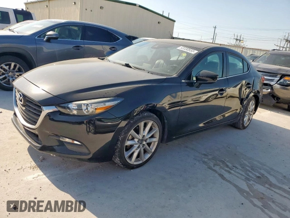2017 Mazda 3 Touring with VIN 3MZBN1V70HM113085, listed as a Copart auction lot 53330555 with 83,379 mi miles and Salvage Title. Bid and sale history available at DreamBid. Image 1.