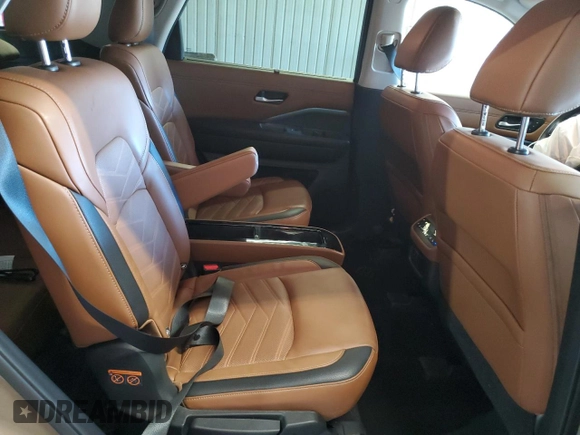 2023 Nissan Pathfinder Platinum with VIN 5N1DR3DK7PC224746, listed as a Copart auction lot 49242495 with 31,442 mi miles and Salvage title. Bid and sale history available at DreamBid. Image 11.
