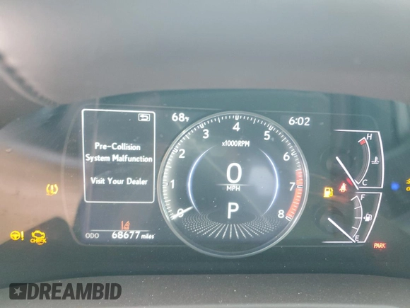 2019 Lexus ES 350 with VIN 58ABZ1B12KU041305, listed as a Copart auction lot 57264535 with 68,677 mi miles and Clean Title. Bid and sale history available at DreamBid. Image 9.