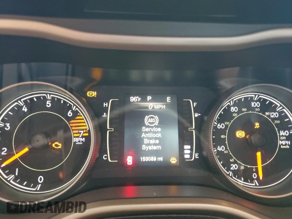 2017 Jeep Cherokee Sport with VIN 1C4PJMABXHW509749, listed as a Copart auction lot 59051625 with 153,089 mi miles and Salvage title. Bid and sale history available at DreamBid. Image 9.