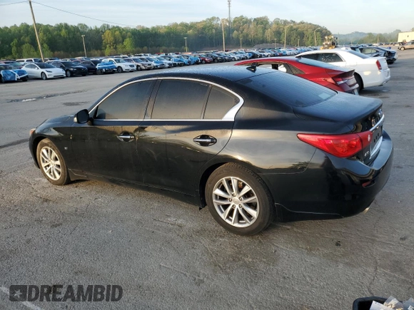 2015 Infiniti Q50 Premium with VIN JN1BV7AR1FM411069, listed as a Copart auction lot 54003945 with 118,888 mi miles and Salvage Title. Bid and sale history available at carsss.com. Image 2.