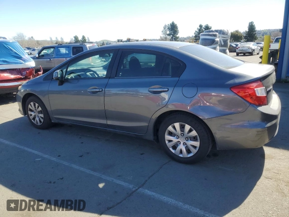 2012 Honda Civic LX z VIN 2HGFB2F53CH324712, wystawiony jako Copart lot #46248345 z przebiegiem 316 459 mil mil oraz Szkoda całkowita • Salvage title. Historia ofert i sprzedaży dostępna na DreamBid. Obrazek 2.