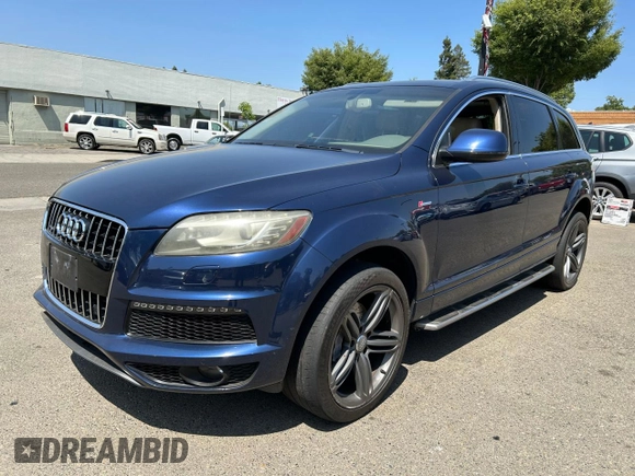 2012 Audi Q7 S line with VIN WA1DGAFE6CD008357, listed as a Copart auction lot 60036955 with 98,599 mi miles and Clean title. Bid and sale history available at DreamBid. Image 2.