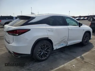 2020 Lexus RX 350 F Sport Performance with VIN 2T2YZMDA4LC234425, listed as a Copart auction lot 50831835 with 20,083 mi miles and Salvage title. Bid and sale history available at DreamBid. Image 3.