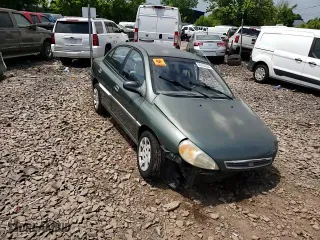 2002 Kia Rio with VIN KNADC123726158130, listed as a Copart auction lot 59104584 with 60,553 mi miles and Salvage Title. Bid and sale history available at carsss.com. Image 10.