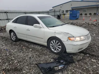 2007 Hyundai Azera SE with VIN KMHFC46F47A171001, listed as a Copart auction lot 43953835 with 217,443 mi miles and Salvage Title. Bid and sale history available at carsss.com. Image 4.