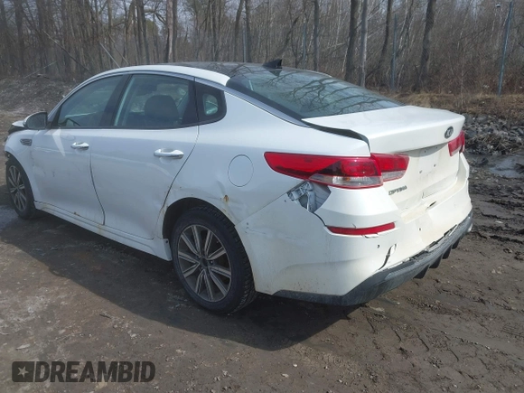 2019 Kia Optima LX with VIN 5XXGT4L38KG300213, listed as a IAAI auction lot 41775052 with 141,402 mi miles. Bid and sale history available at carsss.com. Image 3.