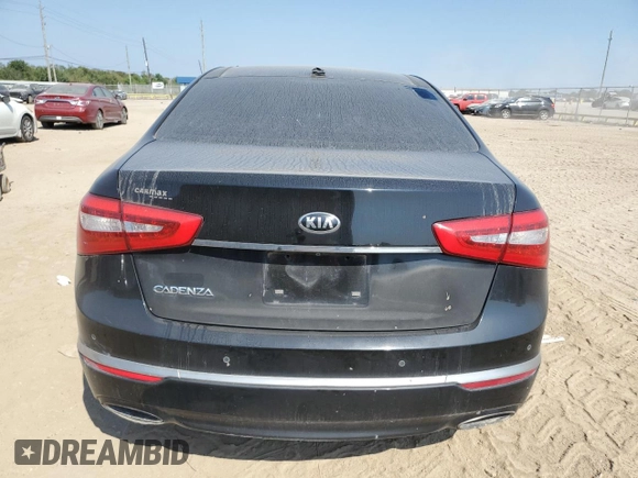 2016 Kia Cadenza Premium with VIN KNALN4D72G5215760, listed as a Copart auction lot 76055694 with 94,433 mi miles and Clean Title. Bid and sale history available at DreamBid. Image 6.