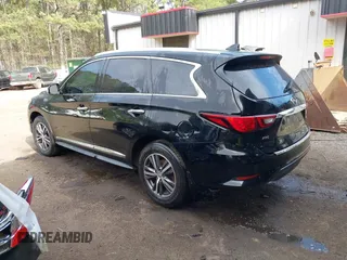 2019 Infiniti QX60 PURE with VIN 5N1DL0MM4KC554662, listed as a IAAI auction lot 41851642 with 166,390 mi miles. Bid and sale history available at carsss.com. Image 3.