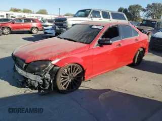 2008 Mercedes-Benz C 63 AMG with VIN WDDGF77X88F148954, listed as a Copart auction lot 72758734 with 59,562 mi miles and Salvage Title. Bid and sale history available at DreamBid. Image 1.