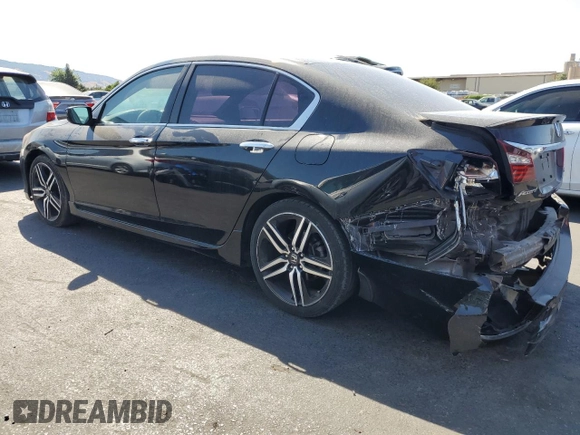 2016 Honda Accord Sport with VIN 1HGCR2F56GA247532, listed as a Copart auction lot 63806405 with 81,256 mi miles and Salvage title. Bid and sale history available at DreamBid. Image 2.