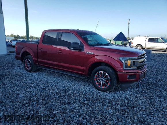 2018 Ford F-150 XL with VIN 1FTEW1CP0JFD02261, listed as a Copart auction lot 61850405 with 107,299 mi miles and Salvage title. Bid and sale history available at DreamBid. Image 4.
