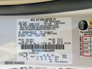2010 Mercury Milan Premier с VIN 3MEHM0JA4AR656099, выставлен на аукционе Copart как лот 59639005 с пробегом 234 003 миль миль и Списание • Salvage title. История ставок и продаж доступна на DreamBid. Изображение 12.