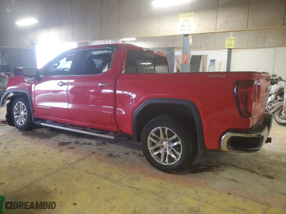 2019 GMC Sierra 1500 SLT with VIN 1GTU9DED5KZ123141, listed as a Copart auction lot 45102115 with 0 mi miles and Salvage Title. Bid and sale history available at carsss.com. Image 2.