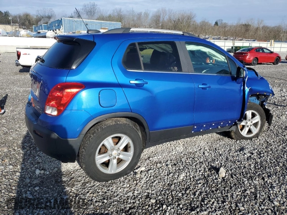 2016 Chevrolet Trax LT with VIN KL7CJPSB2GB761013, listed as a Copart auction lot 51983705 with 114,741 mi miles and Salvage Title. Bid and sale history available at carsss.com. Image 3.