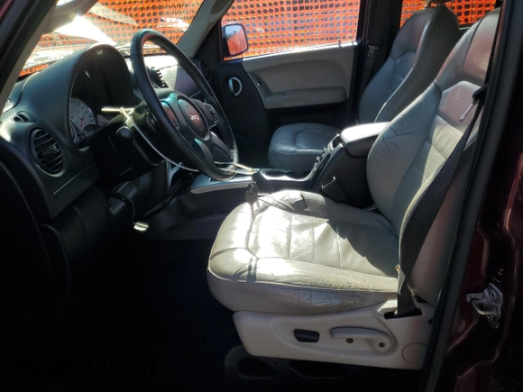 2003 Jeep Liberty Limited with VIN 1J4GK58K03W505110, listed as a Copart auction lot 55057165 with 165,021 mi miles and Salvage Title. Bid and sale history available at carsss.com. Image 7.