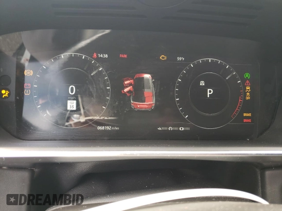2019 Land Rover Range Rover Sport HST with VIN SALWS2SU2KA867440, listed as a Copart auction lot 46643685 with 68,192 mi miles and Salvage title. Bid and sale history available at DreamBid. Image 9.