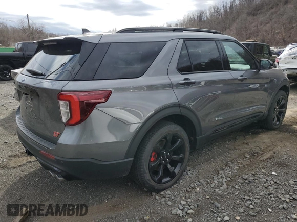 2023 Ford Explorer ST with VIN 1FM5K8GC7PGC12499, listed as a Copart auction lot 51211915 with 9,485 mi miles and Salvage Title. Bid and sale history available at carsss.com. Image 3.