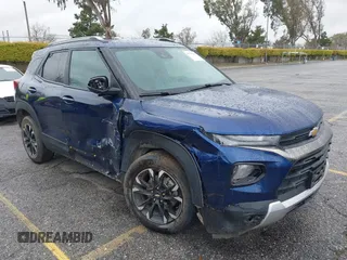 2023 Chevrolet TrailBlazer LT with VIN KL79MPS21PB034687, listed as a IAAI auction lot 41777035 with 33,744 mi miles. Bid and sale history available at carsss.com. Image 1.