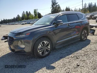 2020 Hyundai Santa Fe Limited with VIN 5NMS5CAA5LH266346, listed as a Copart auction lot 54167105 with 38,566 mi miles and Salvage Title. Bid and sale history available at carsss.com. Image 1.
