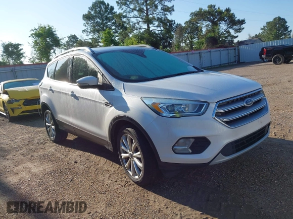 2017 Ford Escape Titanium with VIN 1FMCU0J90HUC51244, listed as a IAAI auction lot 42206165 with 106,847 mi miles and . Bid and sale history available at DreamBid. Image 1.