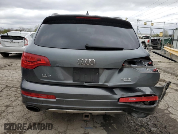 2015 Audi Q7 S line Prestige с VIN WA1DGAFEXFD030009, выставлен на аукционе Copart как лот 53810365 с пробегом 90 421 миль миль и Списание • Salvage title. История ставок и продаж доступна на DreamBid. Изображение 6.