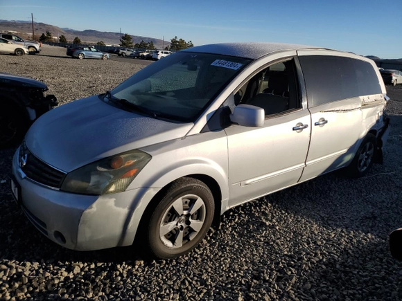 2008 Nissan Quest with VIN 5N1BV28U78N109367, listed as a Copart auction lot 84481304 with 116,823 mi miles and Salvage Title. Bid and sale history available at carsss.com. Image 1.