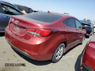 2014 Hyundai Elantra SE with VIN 5NPDH4AE8EH500106, listed as a Copart auction lot 62905174 with 126,750 mi miles and Clean Title. Bid and sale history available at DreamBid. Image 3.