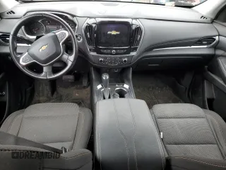 2019 Chevrolet Traverse LT Cloth with VIN 1GNERGKW7KJ178501, listed as a Copart auction lot 55826025 with 185,742 mi miles and Salvage title. Bid and sale history available at DreamBid. Image 8.