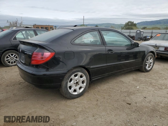 2002 Mercedes-Benz C 230/260/280/320 with VIN WDBRN47JX2A221454, listed as a Copart auction lot 50424555 with 106,228 mi miles and Salvage Title. Bid and sale history available at DreamBid. Image 3.