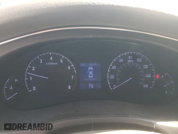2013 Hyundai Genesis 3.8L with VIN KMHGC4DD3DU213349, listed as a Copart auction lot 70034874 with 114,648 mi miles and Salvage Title. Bid and sale history available at carsss.com. Image 9.