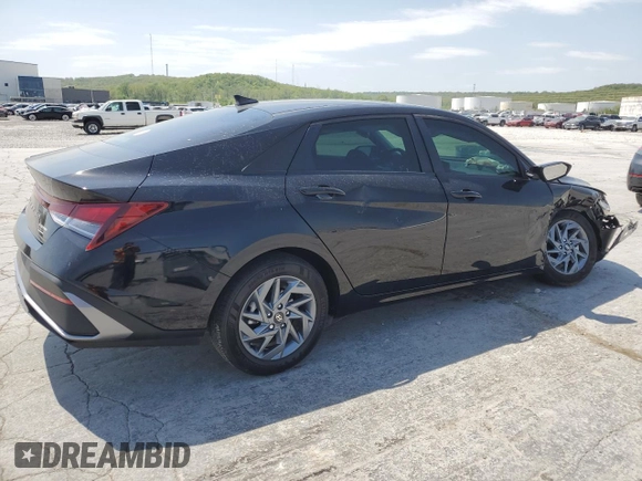 2024 Hyundai Elantra SEL with VIN KMHLM4DG3RU813060, listed as a Copart auction lot 53452295 with 5,625 mi miles and Salvage title. Bid and sale history available at DreamBid. Image 3.