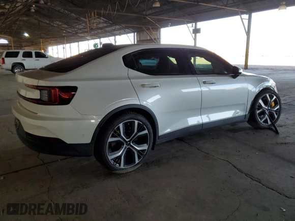 2021 Polestar 2 Launch Edition with VIN LPSED3KAXML017628, listed as a Copart auction lot 74394774 with 21,622 mi miles and Salvage Title. Bid and sale history available at carsss.com. Image 3.