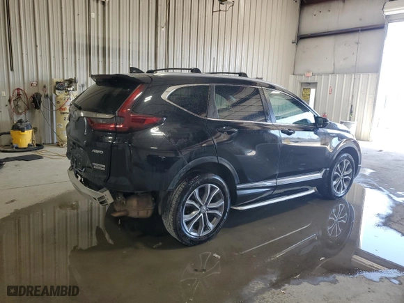 2020 Honda CR-V Hybrid Touring with VIN 7FART6H97LE000480, listed as a Copart auction lot 53071795 with 74,907 mi miles and Salvage Title. Bid and sale history available at carsss.com. Image 3.